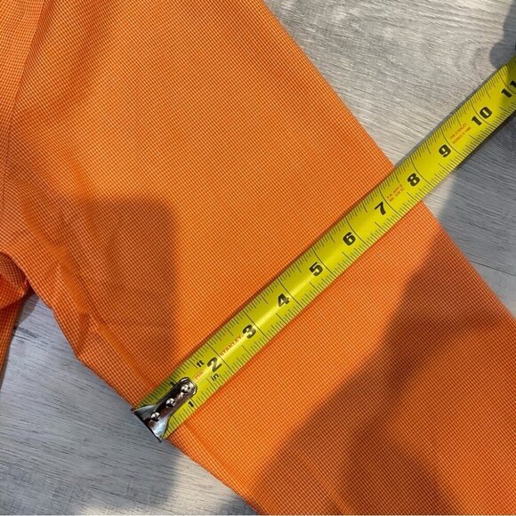 Tommy Hilfiger Slim Fit Orange 100% Cotton Button Down Shirt Size 16.5 - Picture 12 of 15